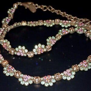 Sorrelli pastel crystal scallop necklace